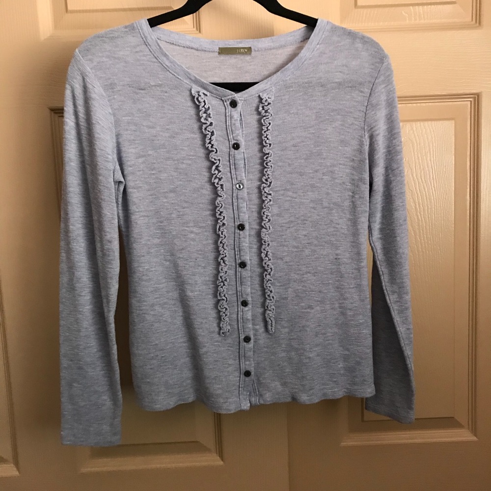 JCrew Frill Cardigan